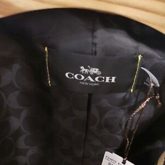 041. NWT Coach Leopard Print Trench Coat - Picture 3 of 4